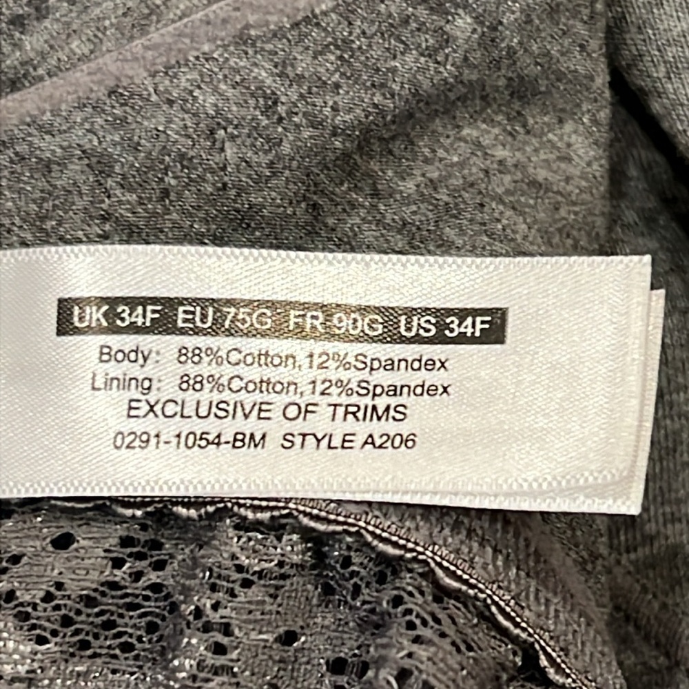 Gray Women's Wireless Nursing Bra/Bralette - Picture 8 of 11